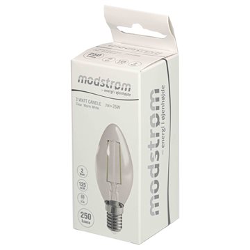 LED filament kerte pære E14 med 250 lumen - (svarer til 25W) MDFC25C2N14C1