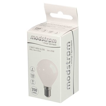 LED filament - hvid krone pære E14 med 250 lumen - (svarer til 25W) MDFM25M2N14C1